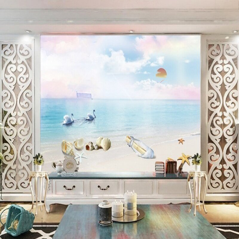 Sunrise Home Textiles & Apparel - Strandschelpen zeester zonsopgang woonkamer TV luxe