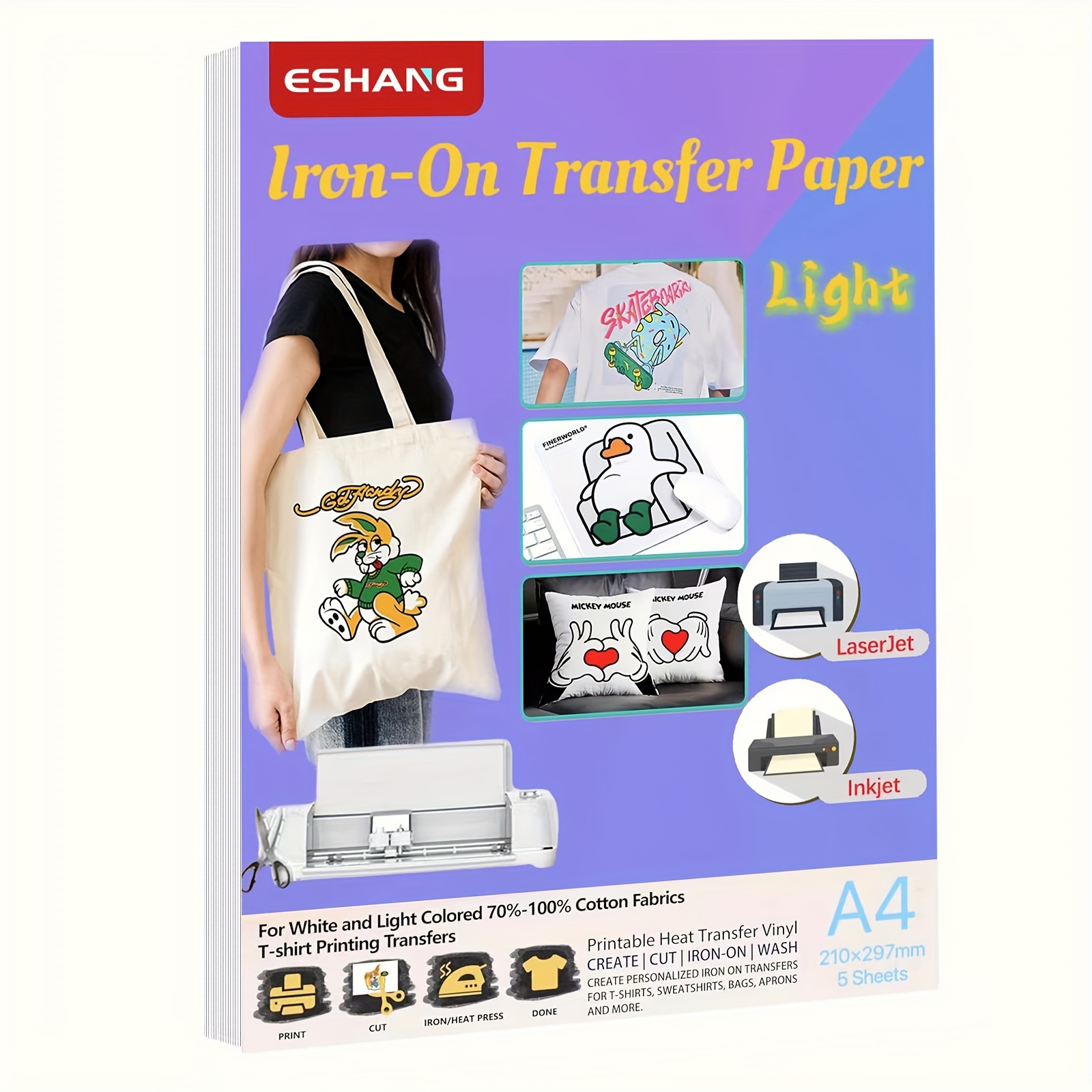 Electric Blanket Heated - A4-formaat warmteoverdrachtspapier voor lichte stof 5