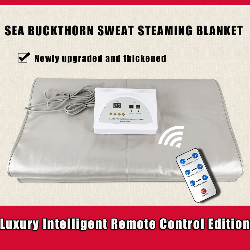 Electric Blanket Heated - Saunadekenapparaat, lichaamsverwarmingsdeken, zweetafvoerend, vermoeidheidsverlichting, ontspanning, geschikt