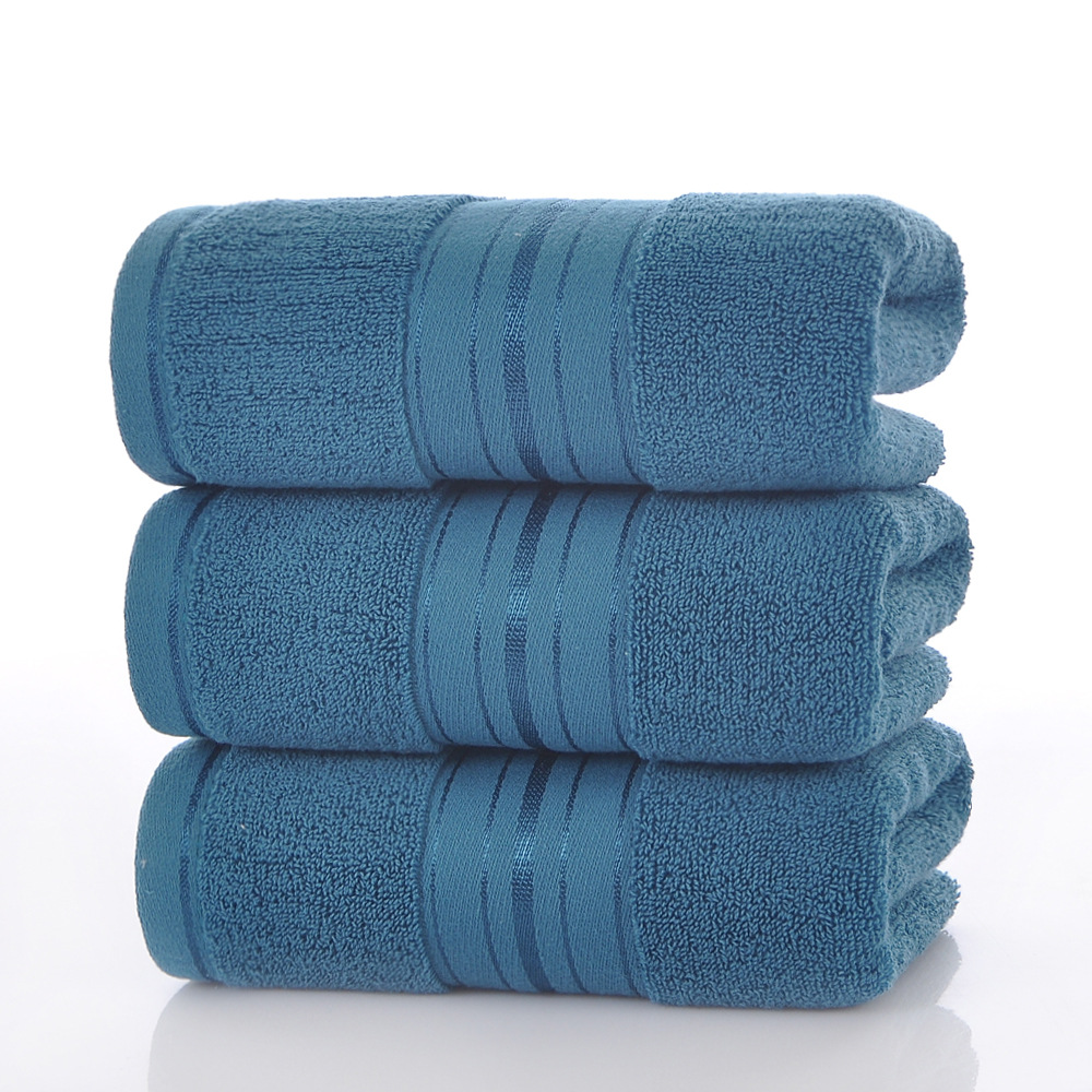 Home Textiles Face Towel - Blauwe katoenen badhanddoekenset - 1/2/3 stuks