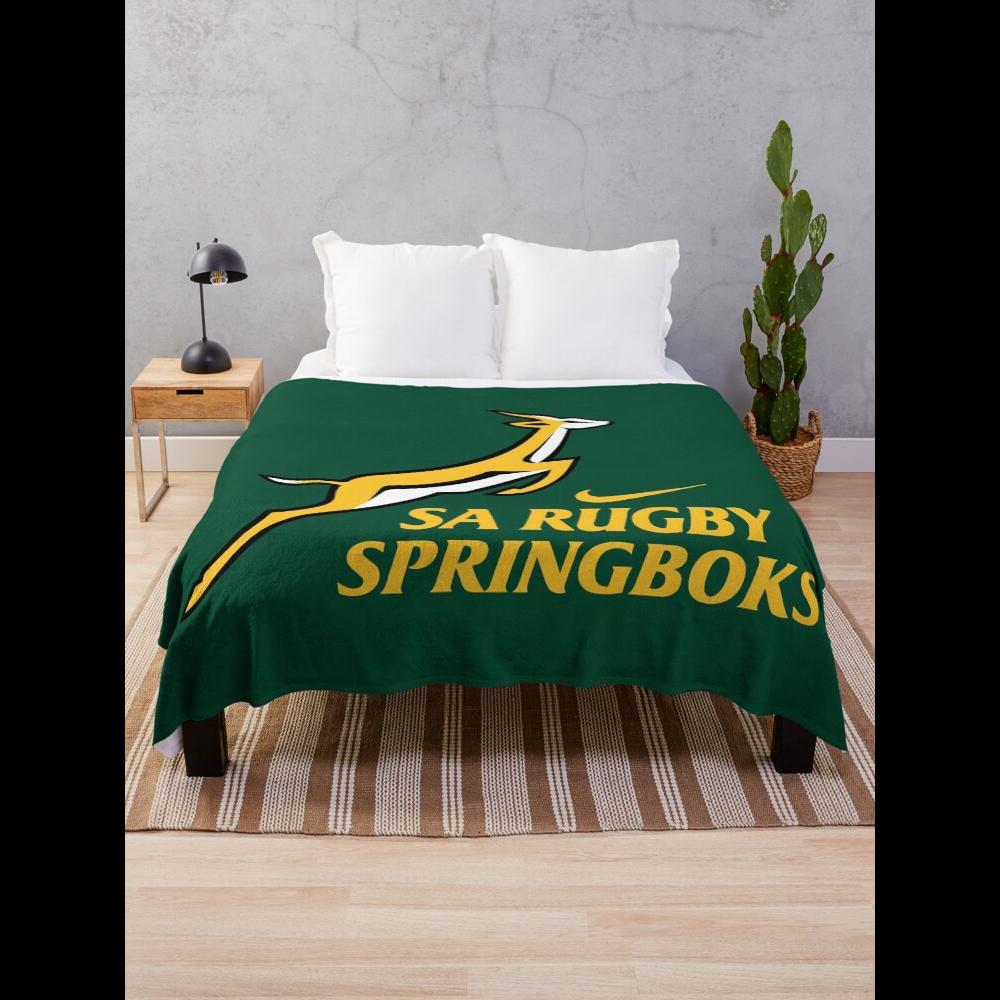 Home Textiles Design - Springbok Rugby-deken Officieel Springboks-teamontwerp voor gezellig