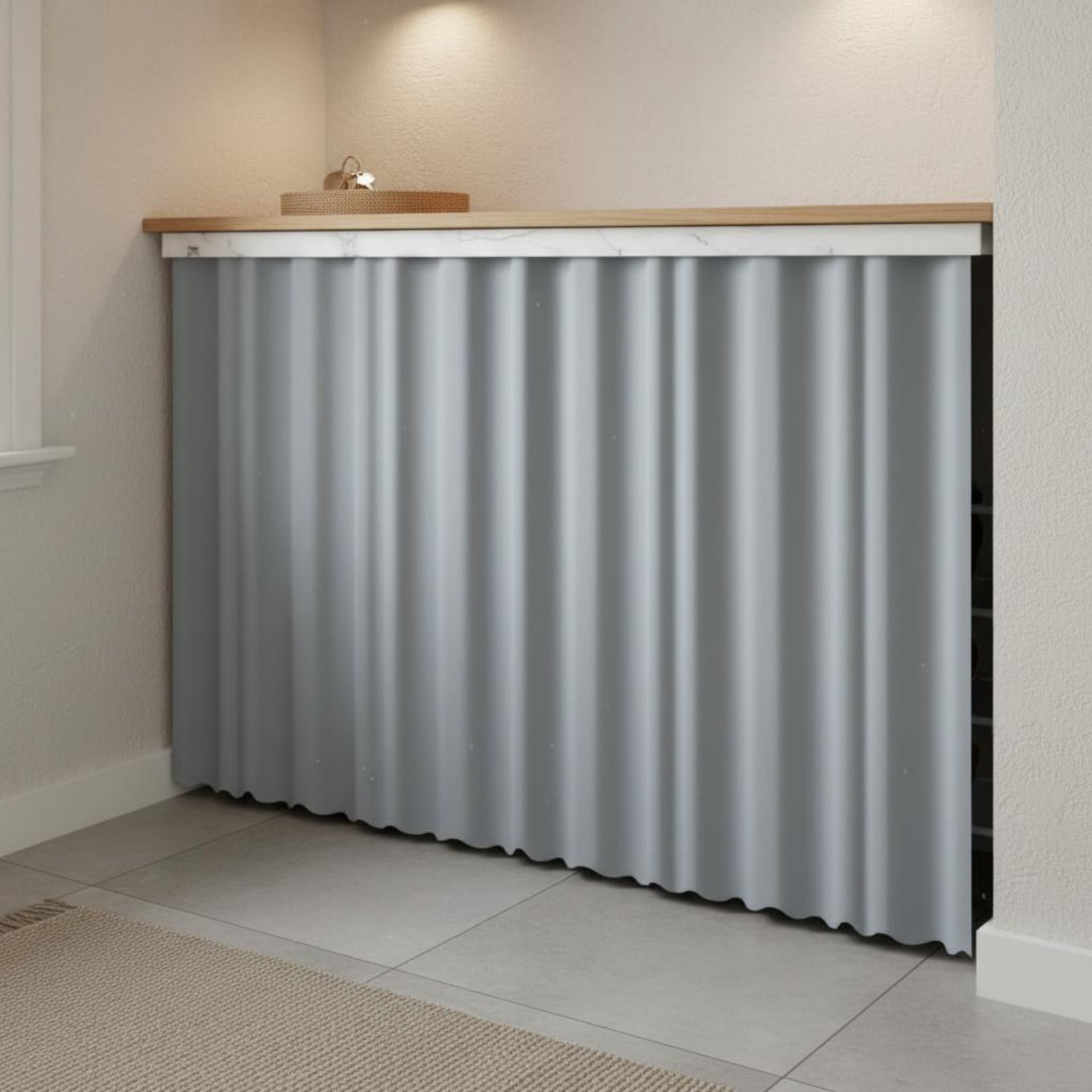 Kleefstrips kastgordijn effen  - Home Textiles Design recensie en prijs
