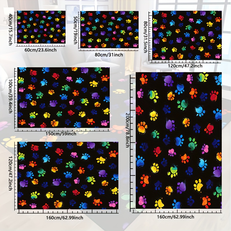 1pc levendige hondenpootafdruk - Home Textiles Design recensie en prijs